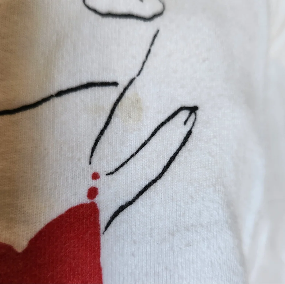 Gymboree X Olivia Collaboration White Long Sleeve Tee with Olivia Size 10
